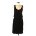 H&M Casual Dress Scoop Neck Sleeveless: Black Solid Dresses - Women's Size Small