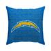 Los Angeles Chargers 18'' x Echo Wordmark Poly Span Décor Pillow