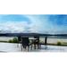 Willa Arlo™ Interiors Thornaby 5 Piece Outdoor Dining Set w/ Sunbrella Cushion Glass | 29.5 H x 39.25 W x 39.25 D in | Wayfair