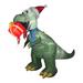 The Holiday Aisle® Tyrannosaurus Rex w/ Gift Inflatable Polyester in Green/Red | 92 H x 54 W x 114 D in | Wayfair 361DBCEEB0604E79AAAE563B8CA81479