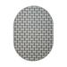 White Oval 10' x 12' Area Rug - Corrigan Studio® Dareus Indoor/Outdoor Commercial Color Rug - Black, Pet & Friendly Rug. Made In USA, Area Rugs Great For , Pets, Event | Wayfair