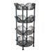 Rebrilliant Edden 32.28" H x 15.35" W x 15.35" D Storage Rack Plastic in Gray | 32.28 H x 15.35 W x 15.35 D in | Wayfair