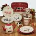 Certified International Farmhouse 3 Piece Kitchen Canister Set Ceramic in Red/White | 9.25 H x 7 W x 7 D in | Wayfair 26736