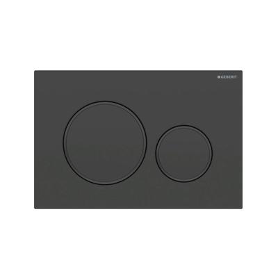 Sigma20 - Betätigungsplatte, schwarz matt/schwarz 115.882.16.1 - Geberit Image