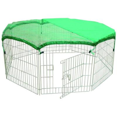 Freigehege für Kleintiere 60x60 cm, 8 Teile Laufstall Freilauf Gehege - Trendline