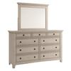 Ediline 9-Drawer Wood Modular Storage Dresser and Mirror by iNSPIRE Q Classic