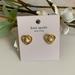 Kate Spade Jewelry | Kate Spade Nwt Cream Infinity Heart Stud Earrings Gold | Color: Cream/Gold | Size: Os