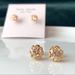 Kate Spade Jewelry | Kate Spade New York Clear Gold Cubic Zirconia Flower Earrings | Color: Gold/White | Size: Os