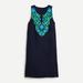 J. Crew Dresses | Jcrew Embroidered Linen Sleeveless Button Back Shift Dress | Color: Blue/Green | Size: M