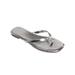 Women's Morgan Flip Flop Sandal by French Connection in Silver (Size 10 M)