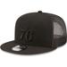 Men's New Era Black Philadelphia 76ers Classic 9FIFTY Trucker Snapback Hat