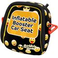 Bubble Bum Inflatable Booster Car Seat - Travel Booster Seat - Portable Car Booster Seat - Booster Seat for Car - Foldable Narrow Slim Design Car Seat - Perfect for Kids 4-11yrs Old - Emoji