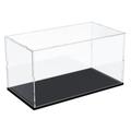 Nynelly Acrylic Display Case for 1/12 Scale Diecast Car Model Car Thickened Clear Acrylic Display Box for Lego 10265 10295 10300 Countertop Display Case for Collectibles Dustproof Showcase(Black Base)