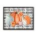 Stupell Industries Thankful Grateful Blessed Gray Plaid Farm Pumpkins - Painting Canvas in Black/Gray/Orange | 14 H x 11 W x 1.5 D in | Wayfair