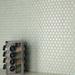 Merola Tile Hudson 1" X 1" Porcelain Honeycomb Mosaic Sheet Porcelain in Green | 1 H x 1 W x 0.19 D in | Wayfair FPLH1X13