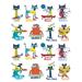 Edupress Pete The Cat Stickers in Blue/Green/Orange | 7.25 H x 4.5 W x 0.36 D in | Wayfair EP-63935-12