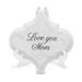 Trinx LOVE YOU MOM Decorative Plaque Porcelain/Ceramic in Gray | 5 H x 5 W x 0.375 D in | Wayfair 5A1F98A9350A40709C7E782852500681