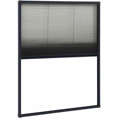 Vidaxl - Insektenschutz-Plissee für Fenster Aluminium Anthrazit 60x80cm Image