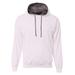 A4 N4279 Men's Sprint Tech Fleece Hooded Sweatshirt in White size Medium | Polyester fleece