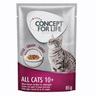 Concept for Life All Cats 10+ - ricetta migliorata! - umido a completamento: 12 x 85 g Concept for Life All Cats 10+ in Salsa