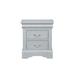 Rosdorf Park 2 - Drawer Nightstand in Silver Wood in Brown/Gray | 24 H x 21 W x 15 D in | Wayfair 5770C52D779241FBAC69E44AB28D5F9D