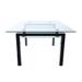 Orren Ellis 36" Dining Table Plastic/Acrylic/Glass in Black | 30 H x 36 W x 63 D in | Wayfair 474F0EB900AC4144918BF4D49203FA9D