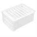 Kitchen Plastic Rectangle Handmade Press Maker Tofu Mold Cutter Box Case White