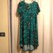 Lularoe Dresses | Medium Lularoe Carly | Color: Green/White | Size: M