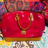 Dooney & Bourke Bags | Dooney And Bourke Patent Leather Hot Pink Satchel | Color: Pink | Size: Os