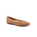 Women's Estee Flat by Trotters in Camel Suede (Size 11 M)