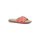 Women's Cliffs Fortunate Slide Sandal by Cliffs in Red Suede Smooth (Size 7 M)