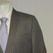 Gucci Suits & Blazers | Gucci Gray Mohair Blend Striped Flat Front Two Button Suit 44l Nwt | Color: Gray | Size: 44l