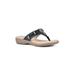 Women's Cliffs Bailee Thong Sandal by Cliffs in Black Woven (Size 6 M)