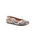 Extra Wide Width Women's Sandy Adjustable Back Slip On Clog by SoftWalk in Black White Snake (Size 8 WW)