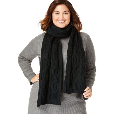 Women's Cable Knit Scarf by Accessories For All in...