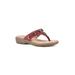 Women's Cliffs Bailee Thong Sandal by Cliffs in Red Woven (Size 6 M)