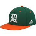 Men's adidas Green Miami Hurricanes On-Field Baseball Fitted Hat