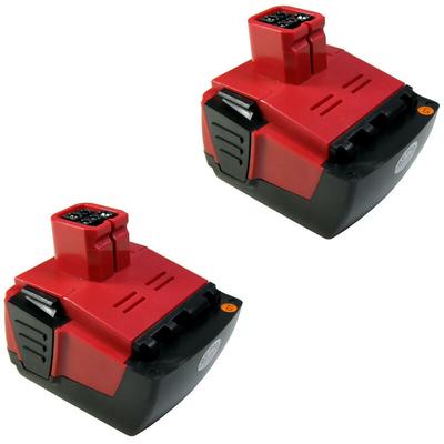 2x Premium Li-Ion Akku, 14,4V 3000mAh ersetzt Hilti B144 B-144 für Hilti sid 144-A SID144 a siw Image