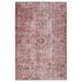 Pink 90 x 60 x 0.17 in Area Rug - Kate Lester + Jaipur Living Machine Washable Oriental Area Rug in Rose/Maroon | 90 H x 60 W x 0.17 D in | Wayfair