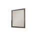 Contemporary Wooden Frame Dresser Mirror with Natural Grain Details, Gray