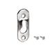 Keyhole Hanging Plate, 37mm x 14mm Single Hole Hook w Screws, 100 Pcs (Silver) - Silver - 37mm x 14mm,100 Pcs