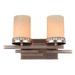 17 Stories 2-Light Dimmable Bronze Vanity Light in Brown/Yellow | 8.5 H x 14 W x 5.5 D in | Wayfair 283517E0C78248908711848975319F43