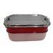 Prep & Savour Stainless Steel Bento Boxes Stainless Steel in Red/Pink | 3.5 H x 7 W x 4.5 D in | Wayfair 49735246175C4841AAFAAC15C500284B