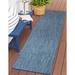 Blue/Navy 23 x 0.13 in Indoor/Outdoor Area Rug - Sand & Stable™ Saldanha Blue Indoor/Outdoor Area Rug Polypropylene | 23 W x 0.13 D in | Wayfair