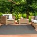 Black/Brown 72 x 48 x 0 in Area Rug - Latitude Run® Neufeld Hand-Braided Black/White/Brown Indoor/Outdoor Area Rug | 72 H x 48 W x 0 D in | Wayfair