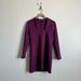 Kate Spade Dresses | Kate Spade Saturday Bodycon Square Neck Dress Purple Long Sleeve Size Medium | Color: Purple | Size: M