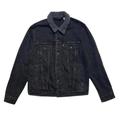 Levi's Jackets & Coats | Levis Jeans Sherpa Collar Black Denim Rancher Coat Snap Button Western Jacket M | Color: Black/Gray | Size: M
