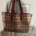 Burberry Bags | Burberry Tote Bag | Color: Cream/Red | Size: Os