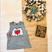 Disney Tops | Disney Mickey & Minnie Hand Heart Tank Top Size Small | Color: Gray | Size: S