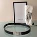 Gucci Accessories | Nib Auth Gucci Leather Belt W/Logo Buckle 28”/71.5 Cm Italy | Color: Brown/Silver | Size: Os